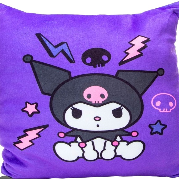 KUROMI 🐰Sanrio Hello Kitty And Friends Character Travel Cloud Pillow NWT - Picture 1 of 1
